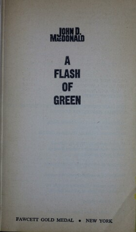 Book cover for Flash of Green