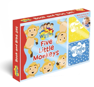 Book cover for The Wiggles: Five Little Monkeys Book and Bib Gift Set