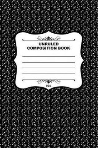 Cover of Unruled Composition Book 004