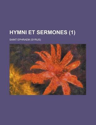 Book cover for Hymni Et Sermones (1 )