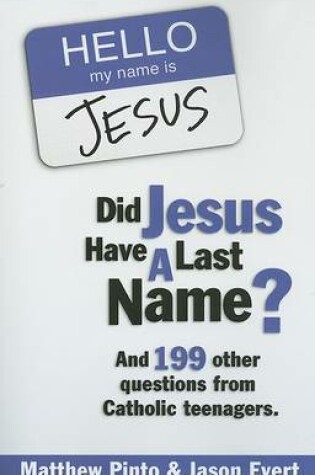 Cover of Did Jesus Have a Last Name?