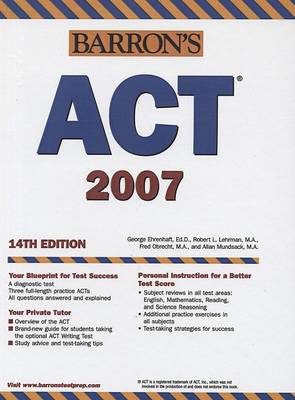 Book cover for Barron's ACT