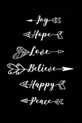 Book cover for Joy Hope Love Believe Happy Peace