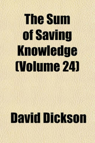 Cover of The Sum of Saving Knowledge (Volume 24)