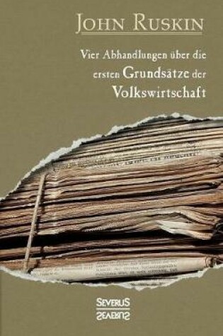 Cover of Vier Abhandlungen über die ersten Grundsätze der Volkswirtschaft