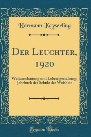 Cover of Der Leuchter, 1920