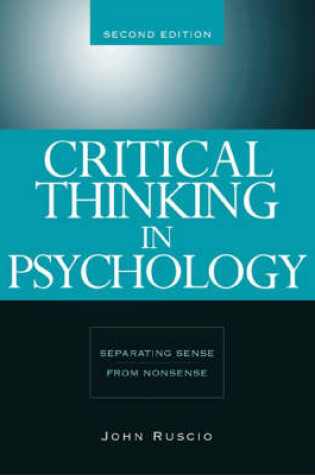 Cover of Critical Thinking in Psychology : Separating Sense from Nonsense