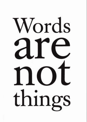 Cover of Words are Not Things