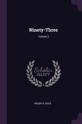 Book cover for Ninety-Three; Volume 2