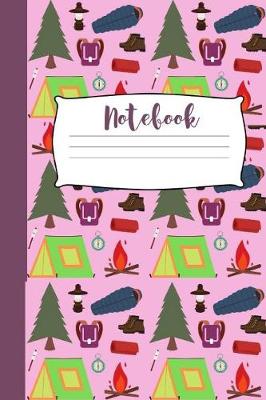 Book cover for Camping themed Notebook For Mothers