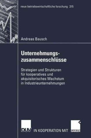 Cover of Unternehmungszusammenschlüsse