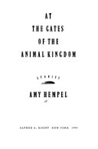 Cover of At the Gates of the Animal Kingdom