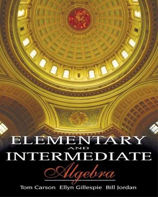 Book cover for Elementary and Intermediate Algebra