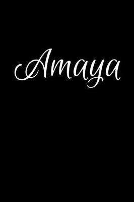 Book cover for Amaya