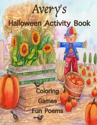 Book cover for Avery's Halloween Activity Book