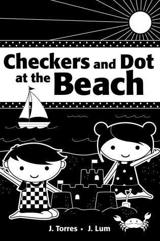 Checkers And Dot At The Beach