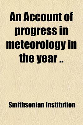 Book cover for An Account of the Progress in Meteorology in the Year