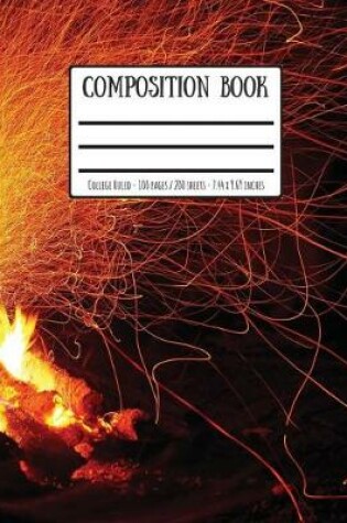 Cover of Fiery Exploding Campfire Composition Book
