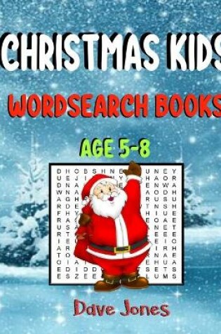 Cover of Christmas Kids Wordsearch Books Age 5-8