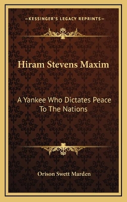 Book cover for Hiram Stevens Maxim