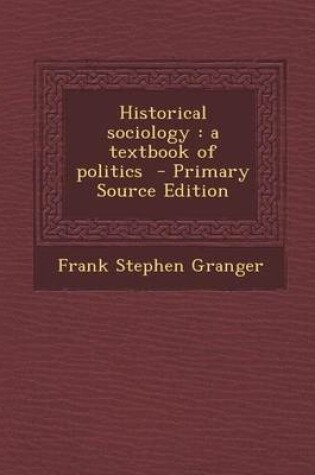 Cover of Historical Sociology