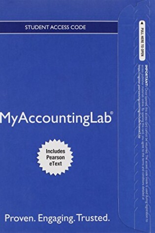 Cover of Mylab Accounting with Pearson Etext -- Access Card -- For Horngren's Accounting