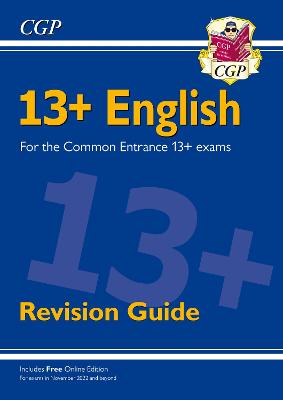 Book cover for 13+ English Revision Guide for the Common Entrance Exams