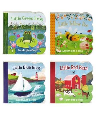 Book cover for Blue Boat, Green Frog, Red Barn, Yellow Bee 4 Pack