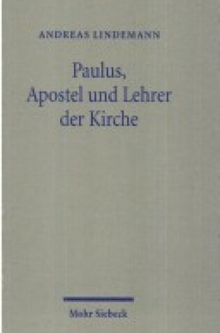 Cover of Paulus, Apostel und Lehrer der Kirche