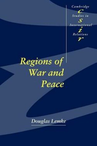 Cover of Regions of War and Peace. Cambridge Studies in International Relations