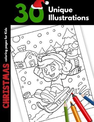 Book cover for Christmas Coloring Pages For Kids