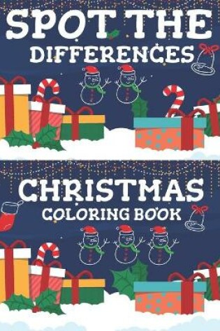 Cover of Spot the Differences Christmas Coloring Book