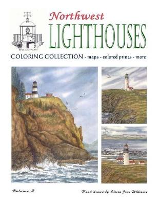 Book cover for Northwest Lighthouse Coloring Collection - Vol. 2