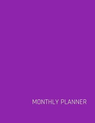 Book cover for Purple Monthly Planner