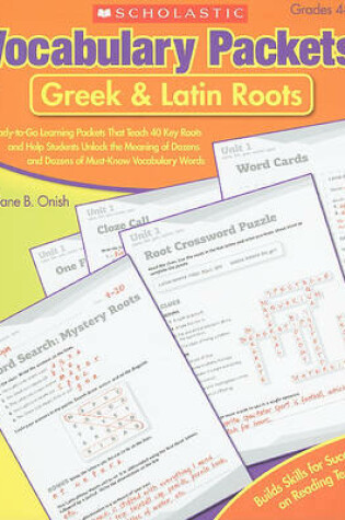 Cover of Vocabulary Packets: Greek & Latin Roots