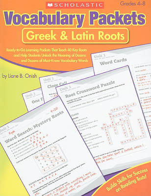 Book cover for Vocabulary Packets: Greek & Latin Roots