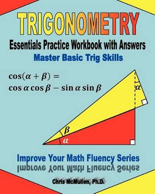 Book cover for Trigonometry Essentials Practice Workbook with Answers