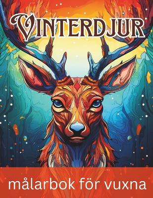 Book cover for Vinterdjur målarbok för vuxna