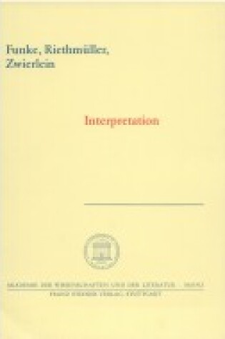 Cover of Interpretation