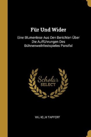 Cover of F�r Und Wider