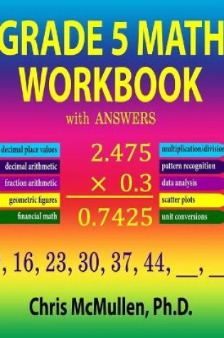 Cover of Grade 5 Math Workbook with Answers