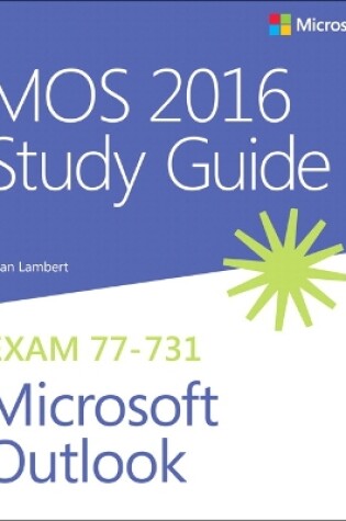 Cover of MOS 2016 Study Guide for Microsoft Outlook