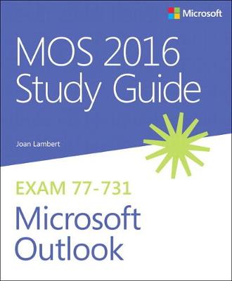 Book cover for MOS 2016 Study Guide for Microsoft Outlook