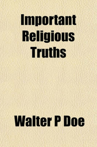 Cover of Important Religious Truths