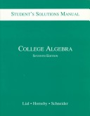 Book cover for Students Solutions Manual for College Algebra 7e