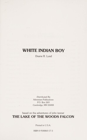 Book cover for White Indian Boy