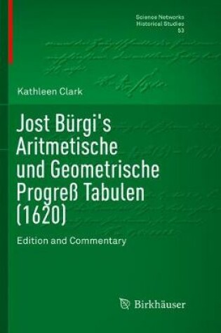 Cover of Jost Burgi's Aritmetische und Geometrische Progress Tabulen (1620)