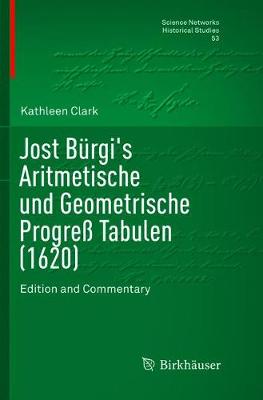 Book cover for Jost Burgi's Aritmetische und Geometrische Progress Tabulen (1620)