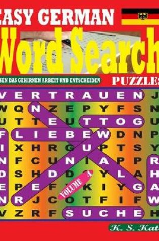 Cover of Easy German Word Search Puzzles. Vol. 4