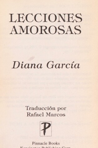 Cover of Lecciones Amorosas
